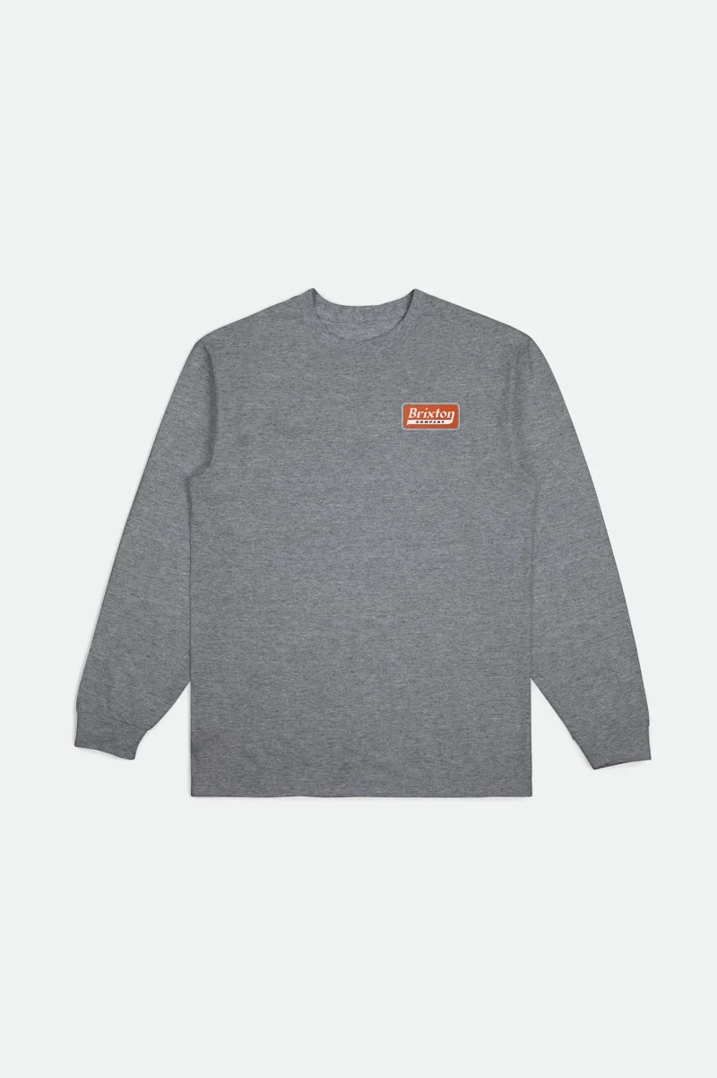 long sleeve standard tee heather grey