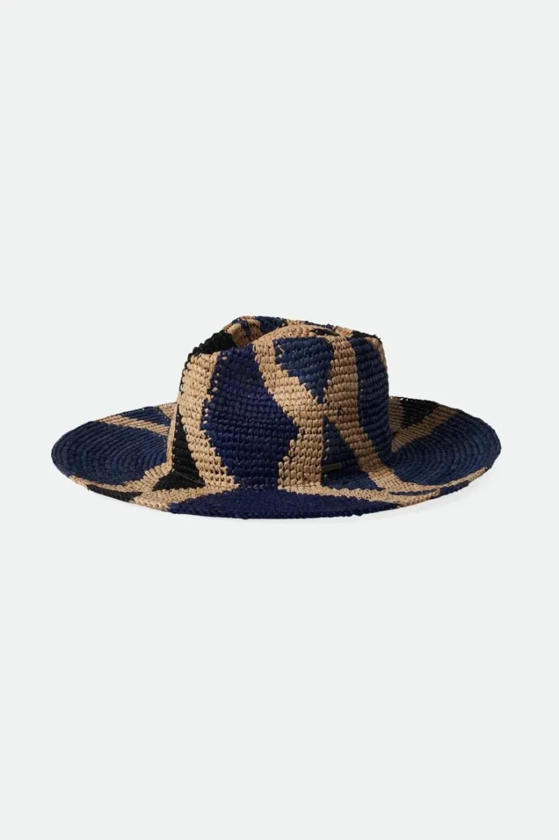 madeara natural blue straw hat