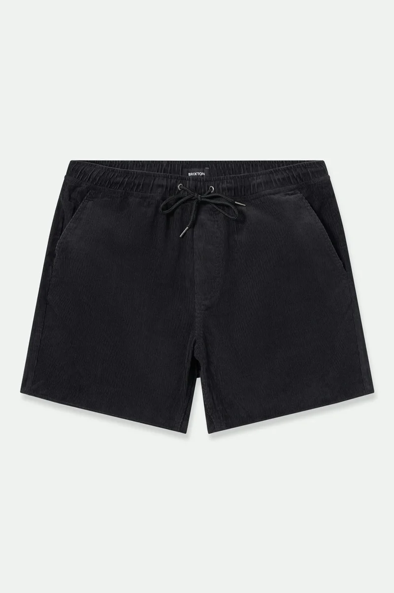 madrid ii black corduroy shorts 5 inch