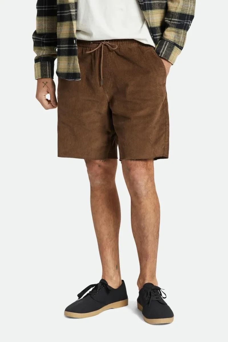 madrid ii corduroy shorts 8 dark earth