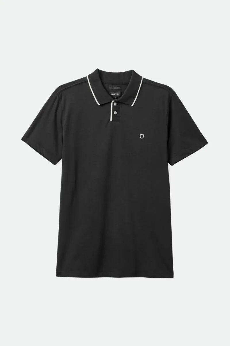 men s mod flex short sleeve polo black