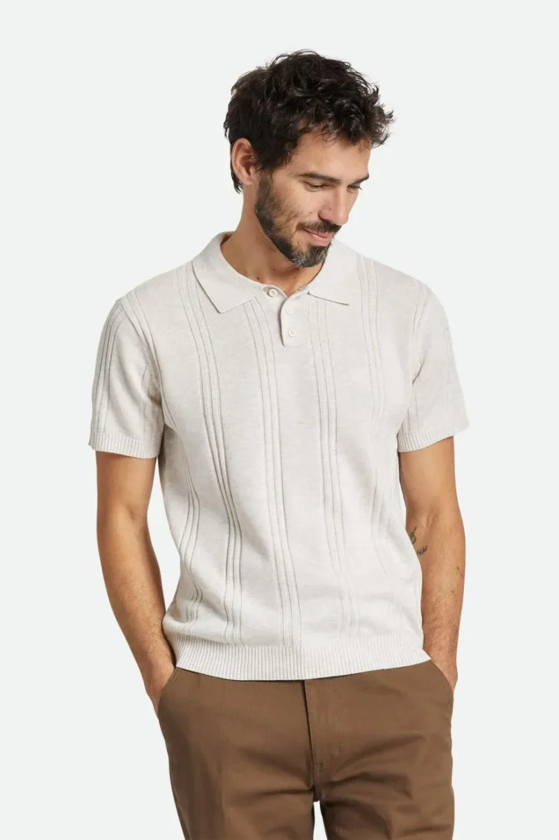 merino wool weekend polo shirt whitecap