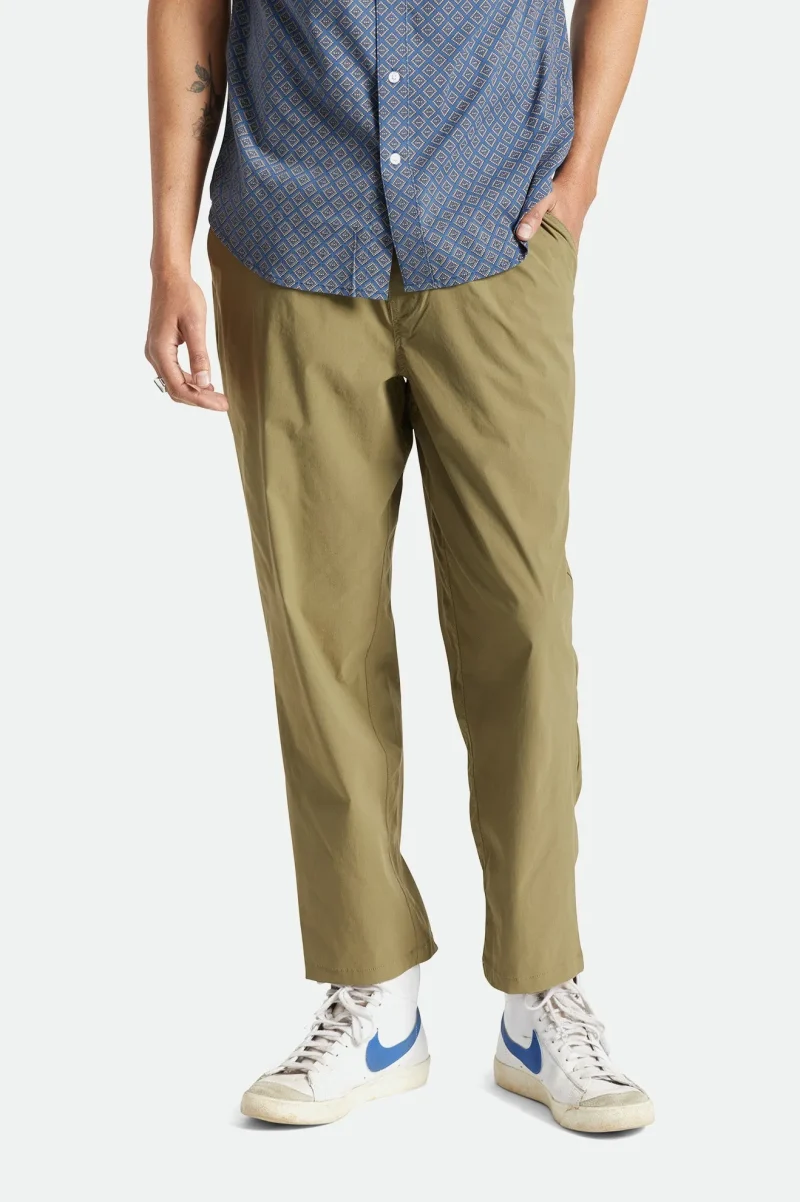 military olive taper utility pants steady cinch