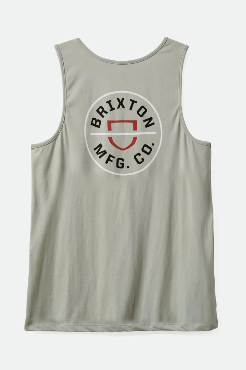 mineral grey crest tank top