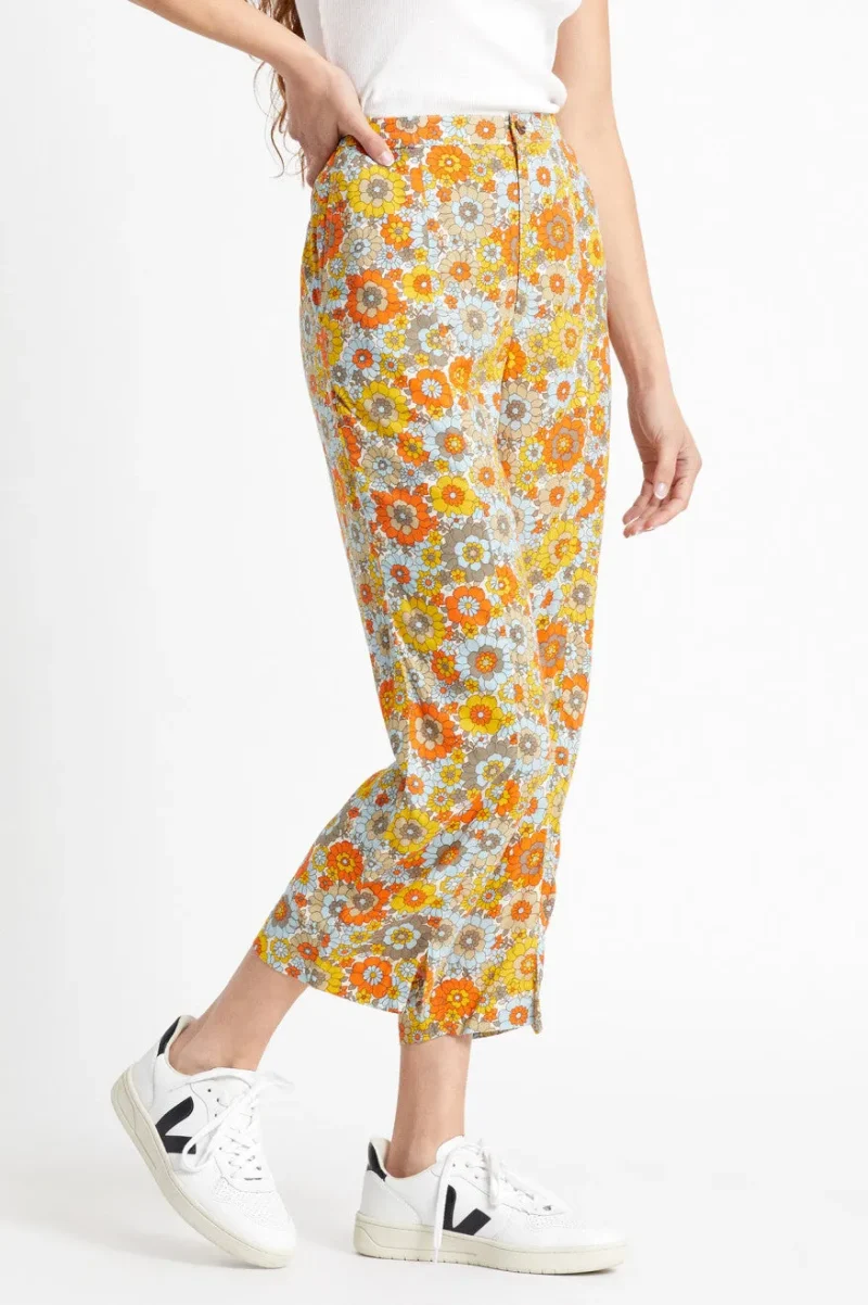 mod floral night fever pants