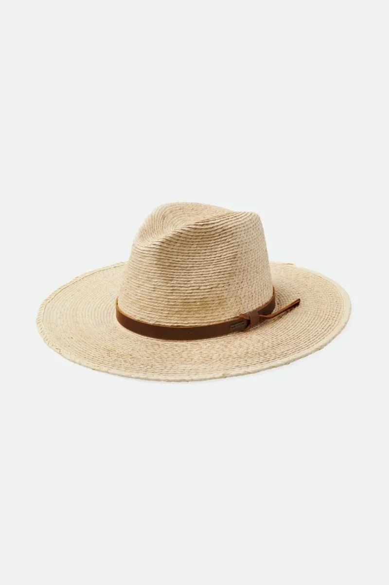 natural brown field straw hat