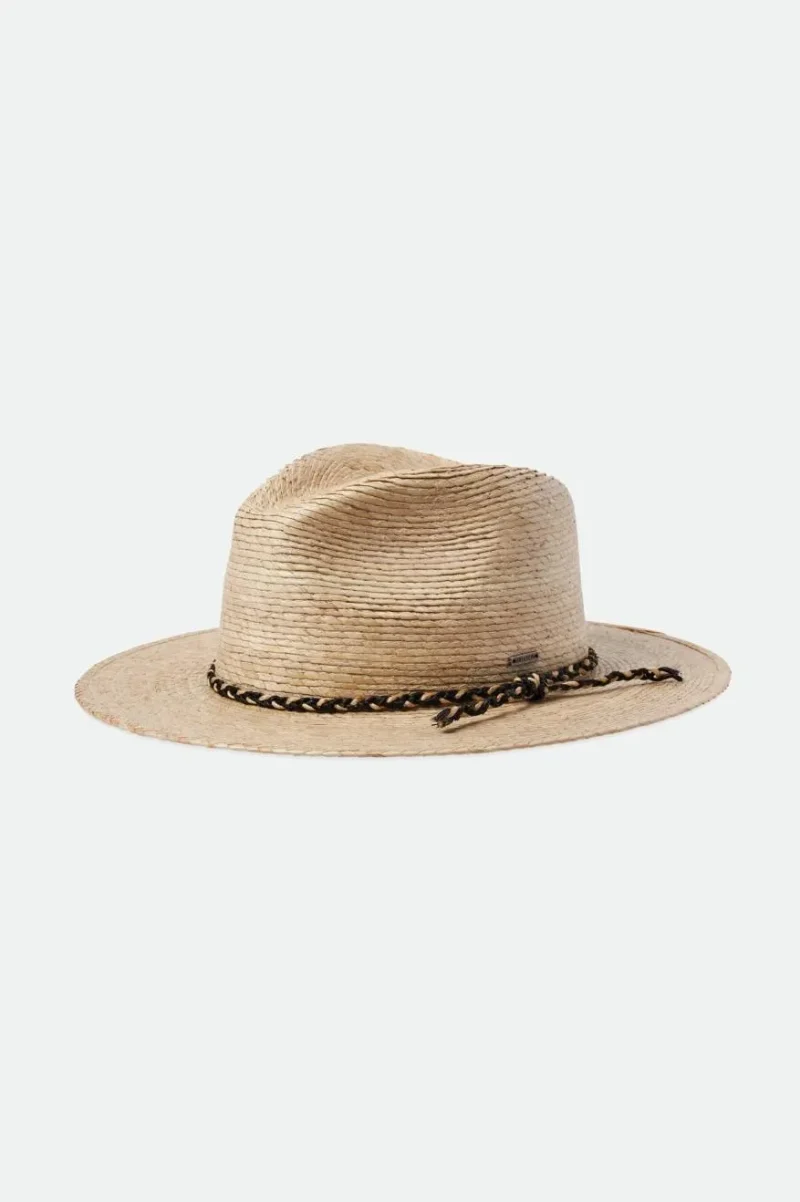 natural western straw fedora hat natural