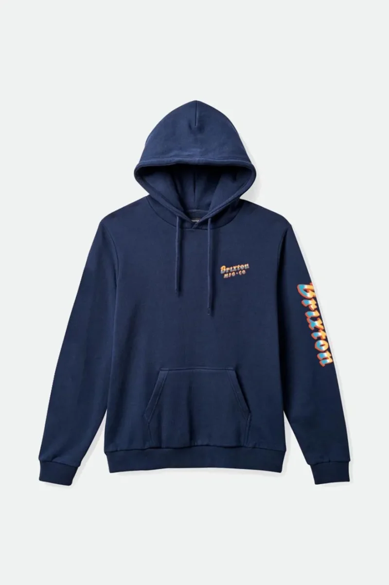 navy district hoodie soft washed finish