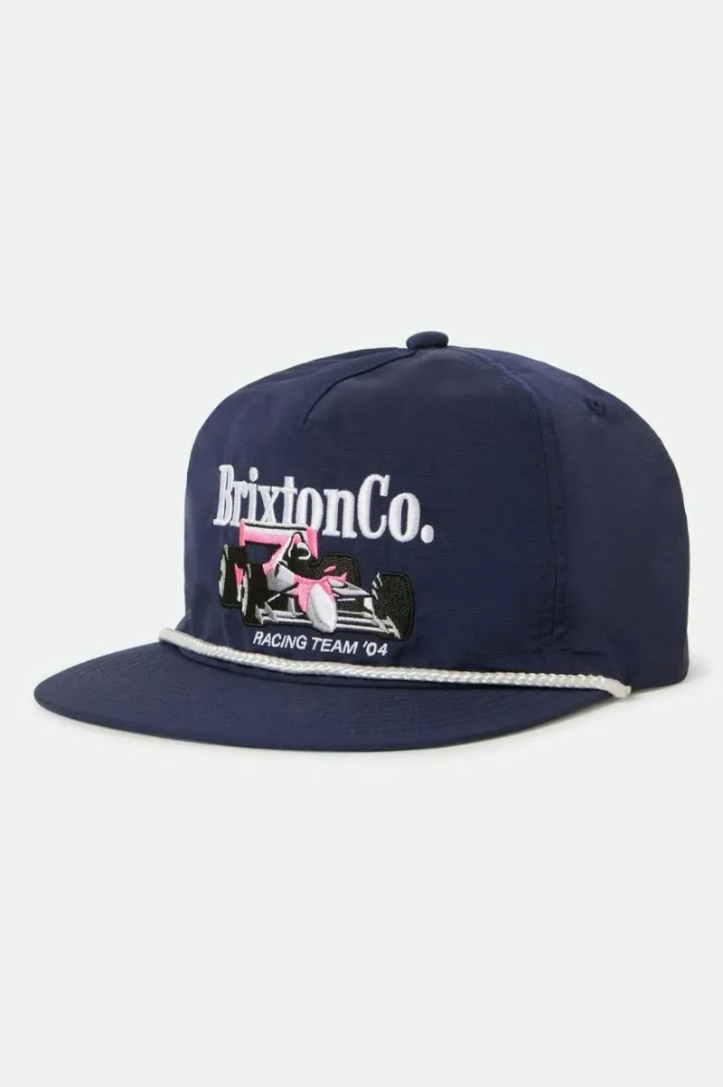 navy neon formula snapback cap