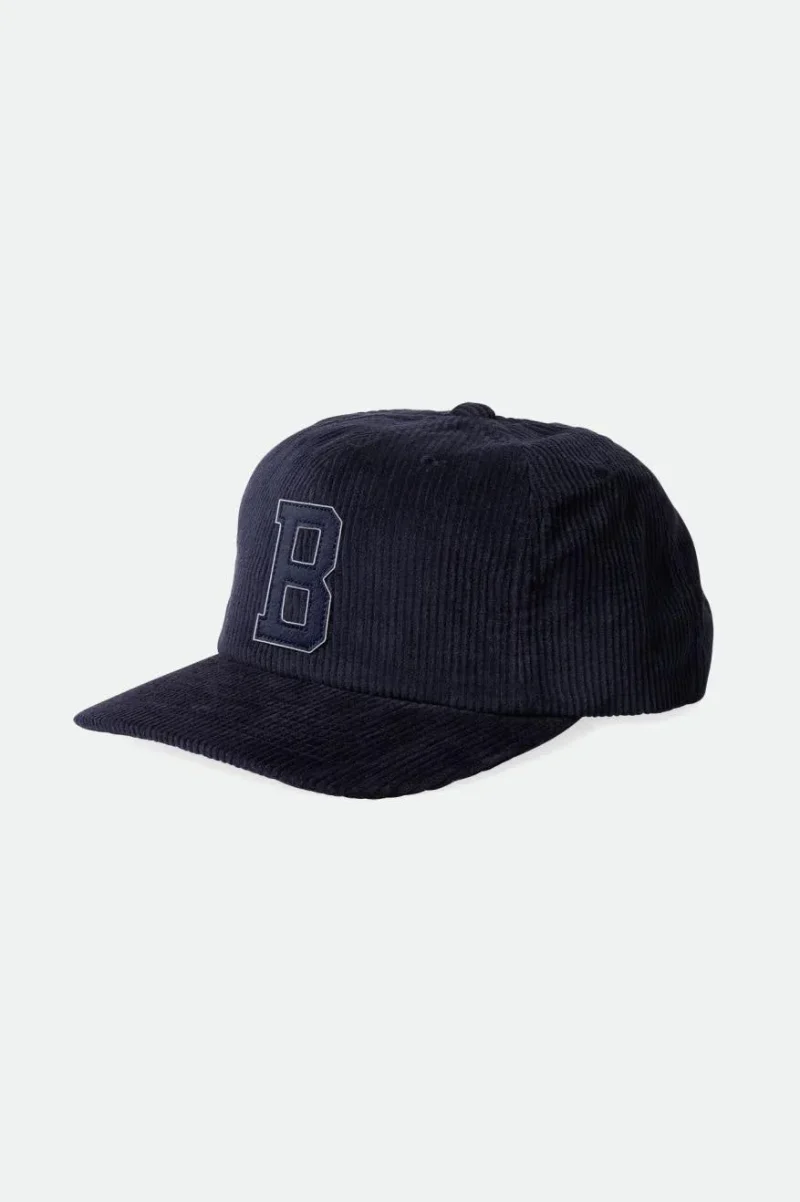 navy washed cord big b mp cap