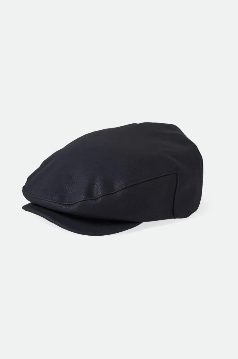 navy washed hooligan flat cap