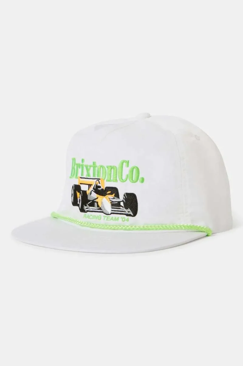 neon green hp snapback hat white green