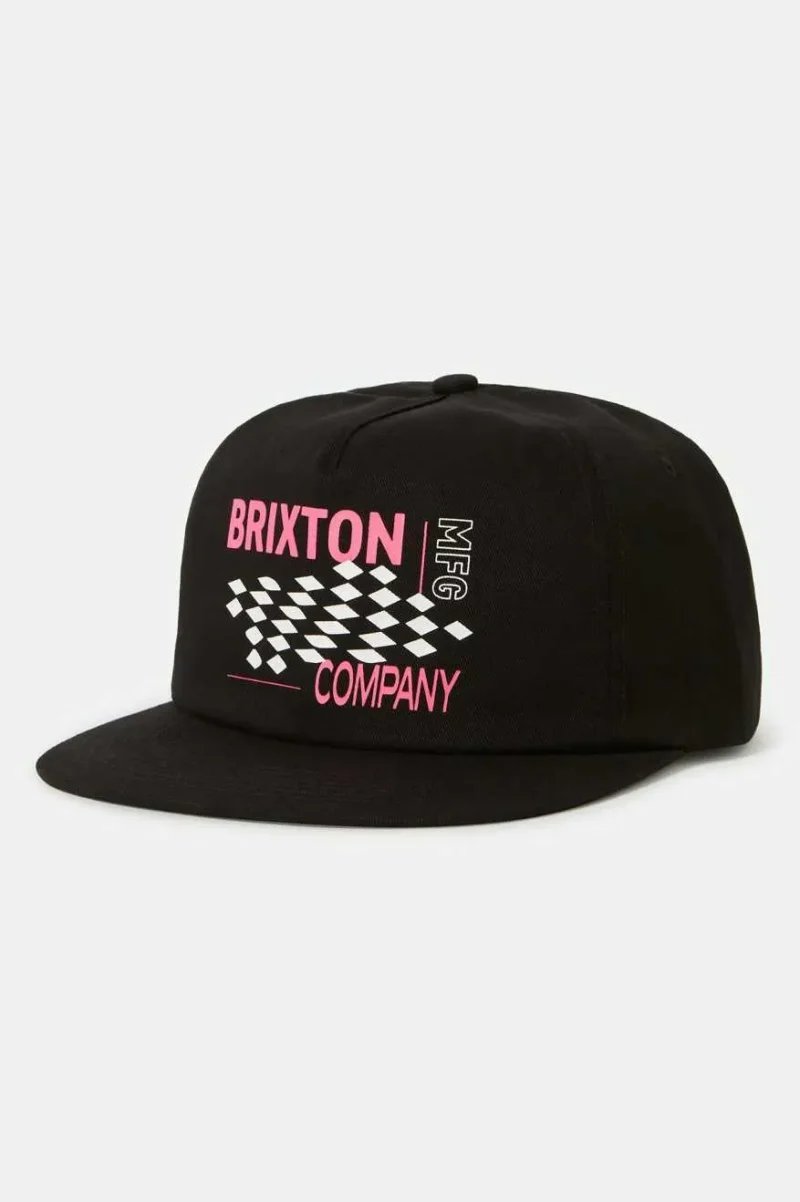 neon pink hp finish line snapback hat black pink