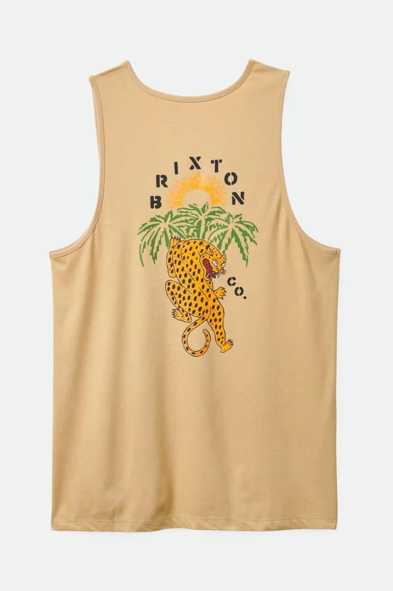 oat milk jaguar tank top palm print