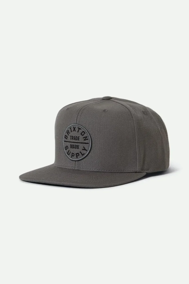 oath iii charcoal snapback hat