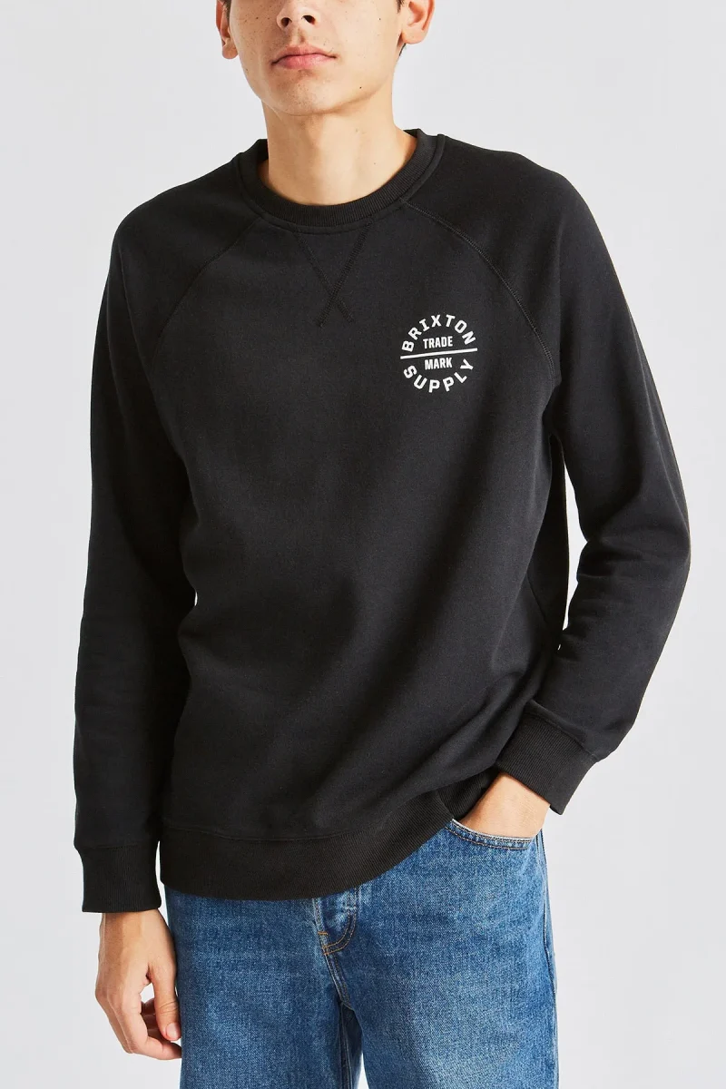 oath v black crew sweatshirt