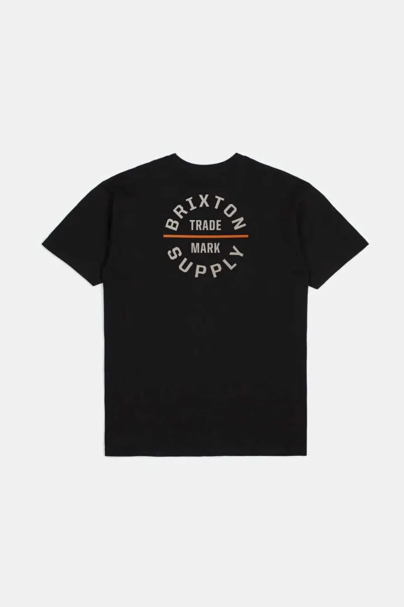 oath v s s standard tee black whitecap persimmon orange