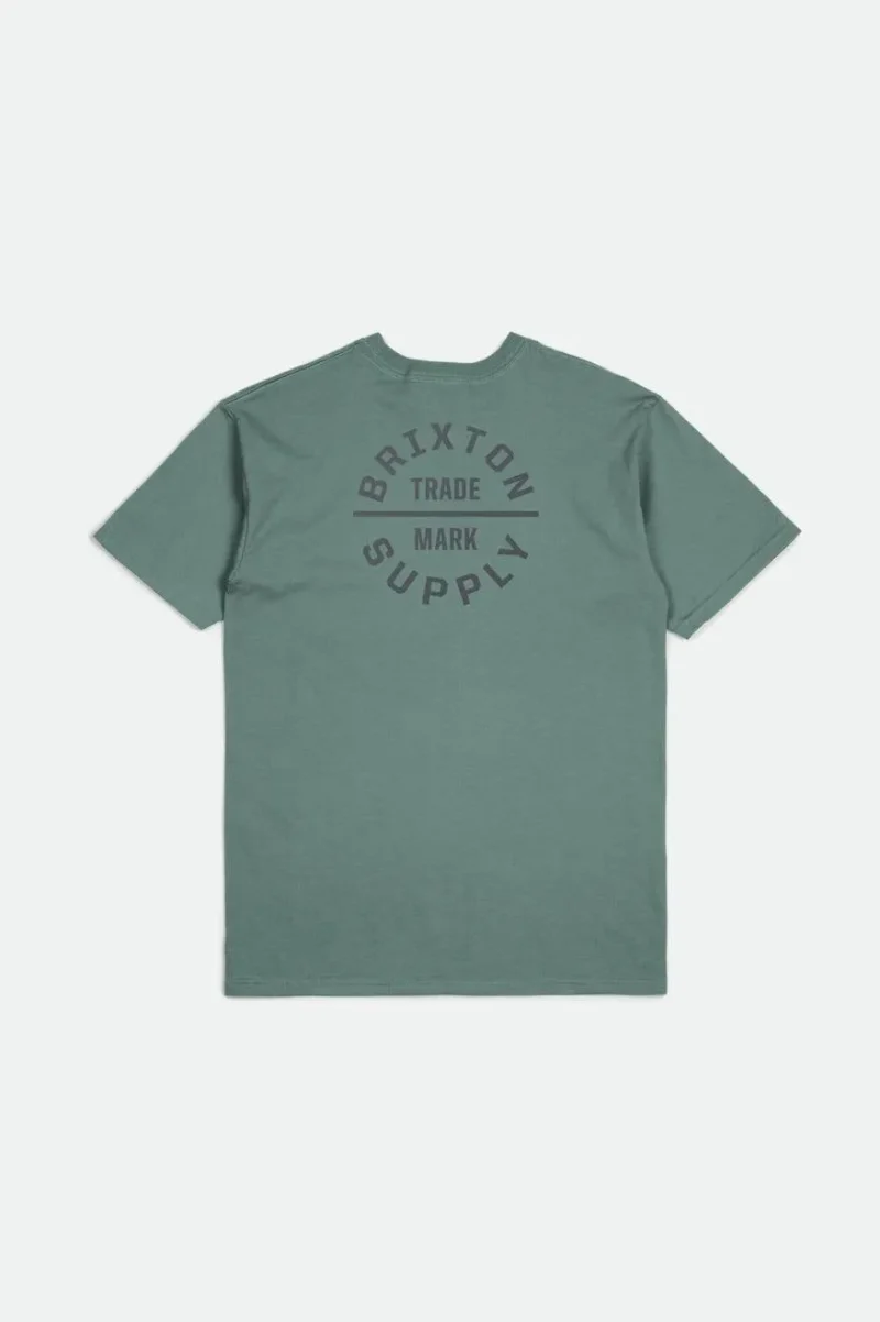 oath v short sleeve tee chinois green charcoal