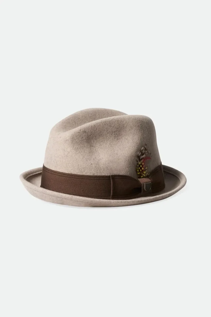 oatmeal gain fedora hat