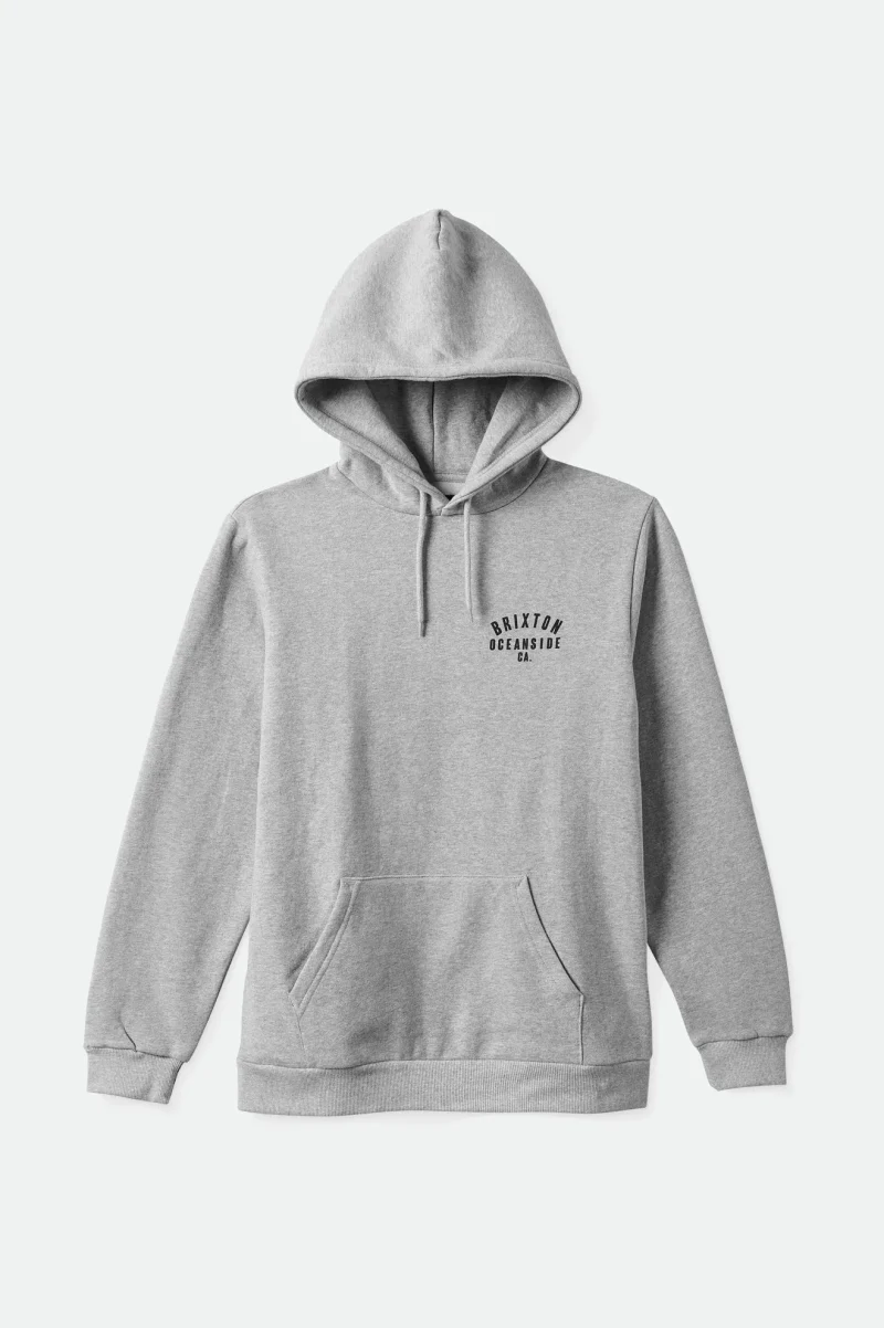 oceanside hoodie fleece heather grey