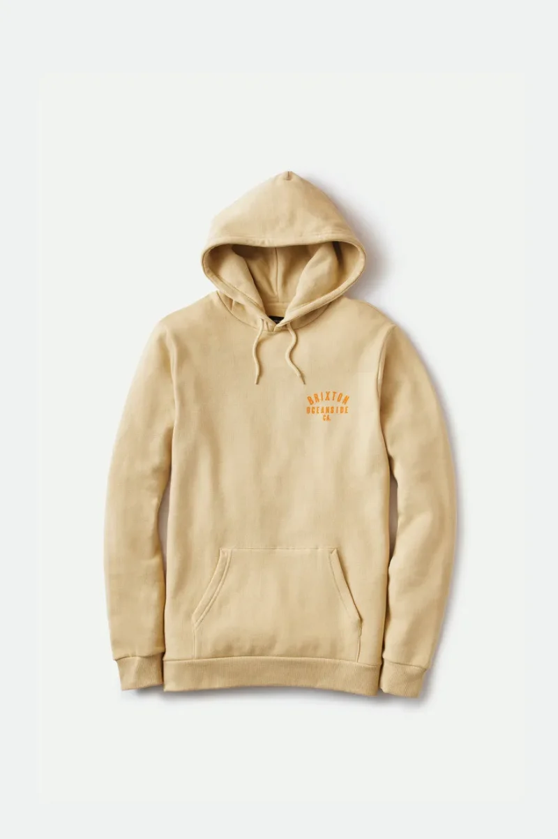 oceanside woodburn hoodie gravel orange fleece