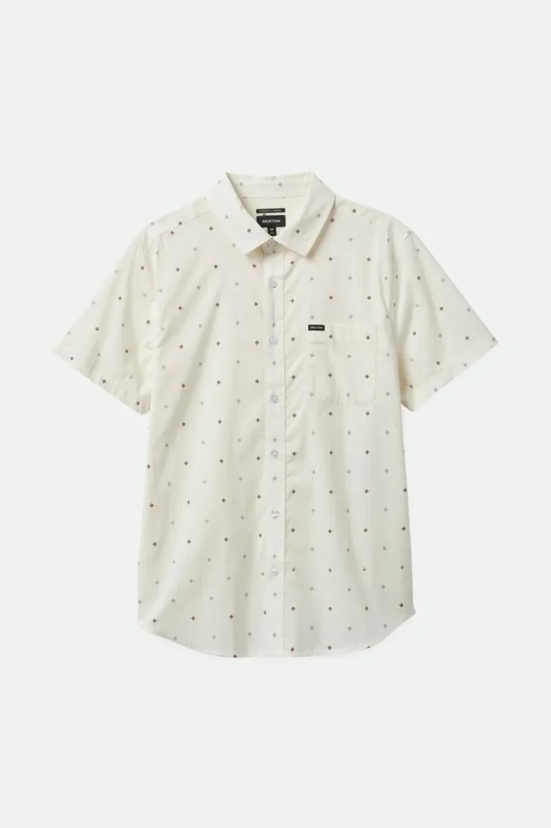 off white pyramid print short sleeve shirt