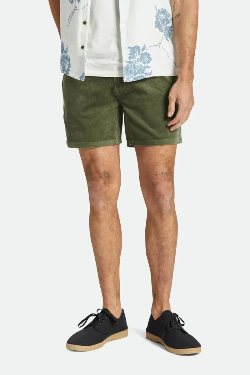 olive chino short 5 surplus cord choice