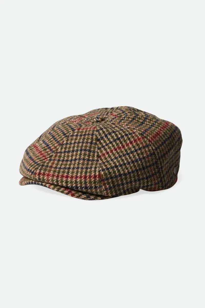 olive surplus newsboy cap beige black