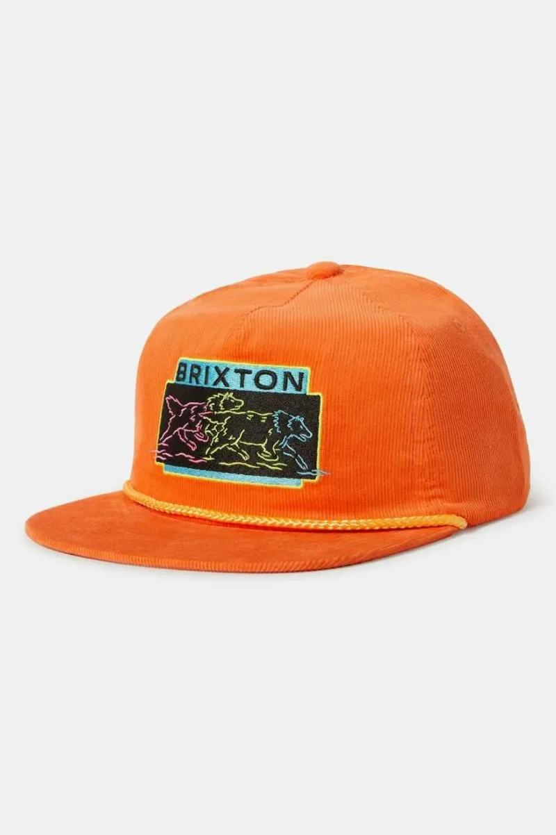 orange neon mp snapback hat