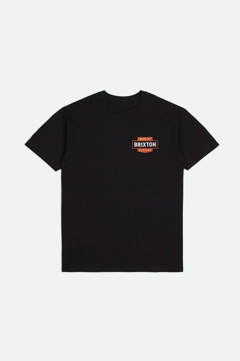 osborn short sleeve standard t shirt worn black wash