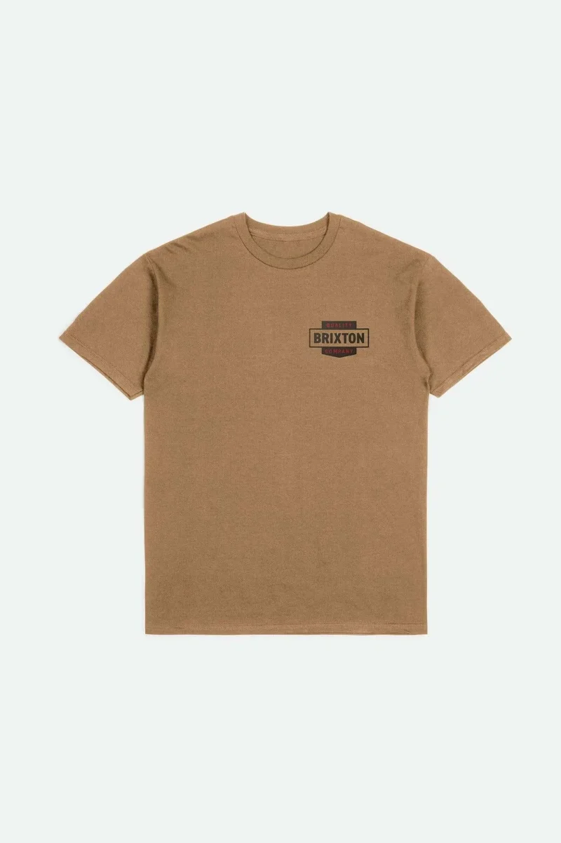 osborn tobacco brown worn wash t shirt short sleeve