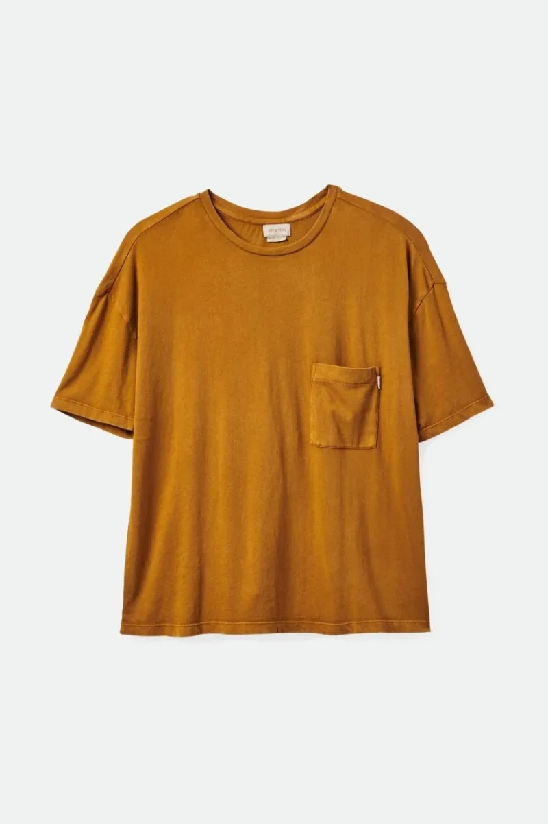 oversized boyfriend pocket tee washed copper