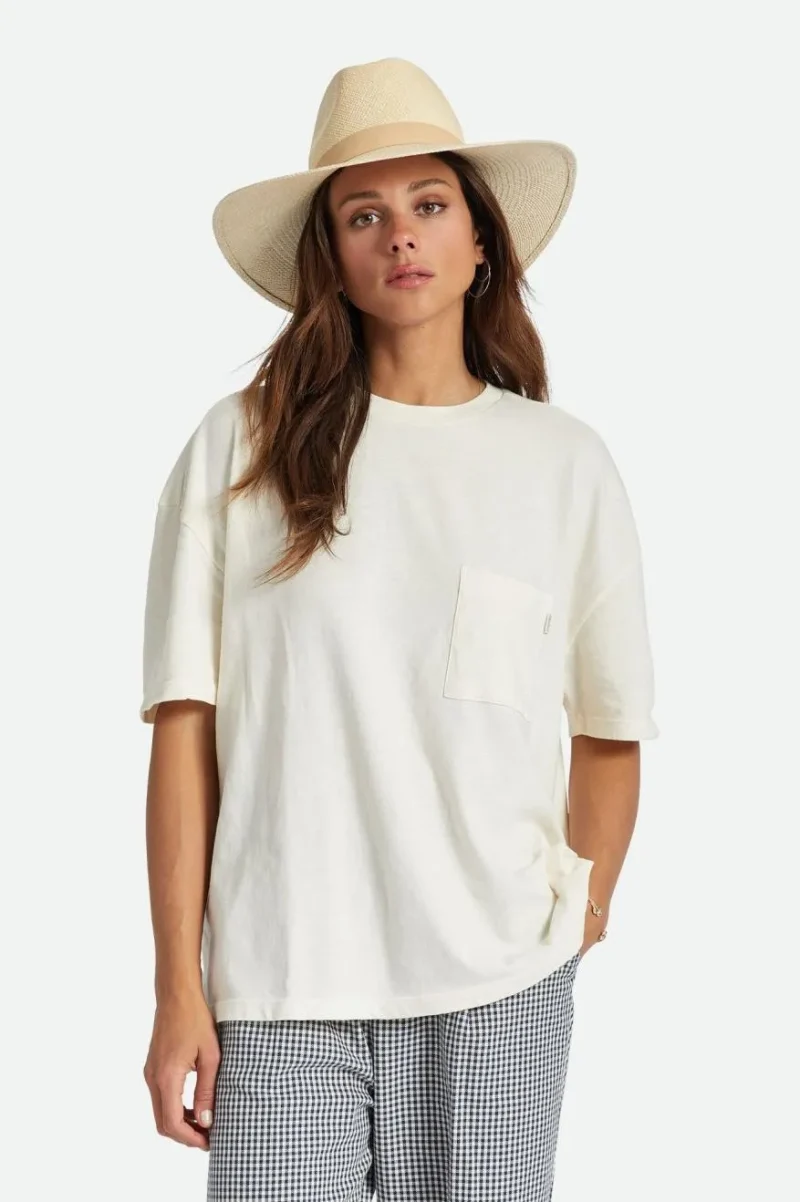 oversized boyfriend pocket tee whitecap