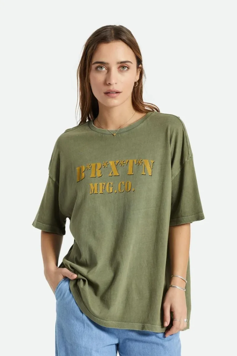 oversized olive boyfriend tee surplus