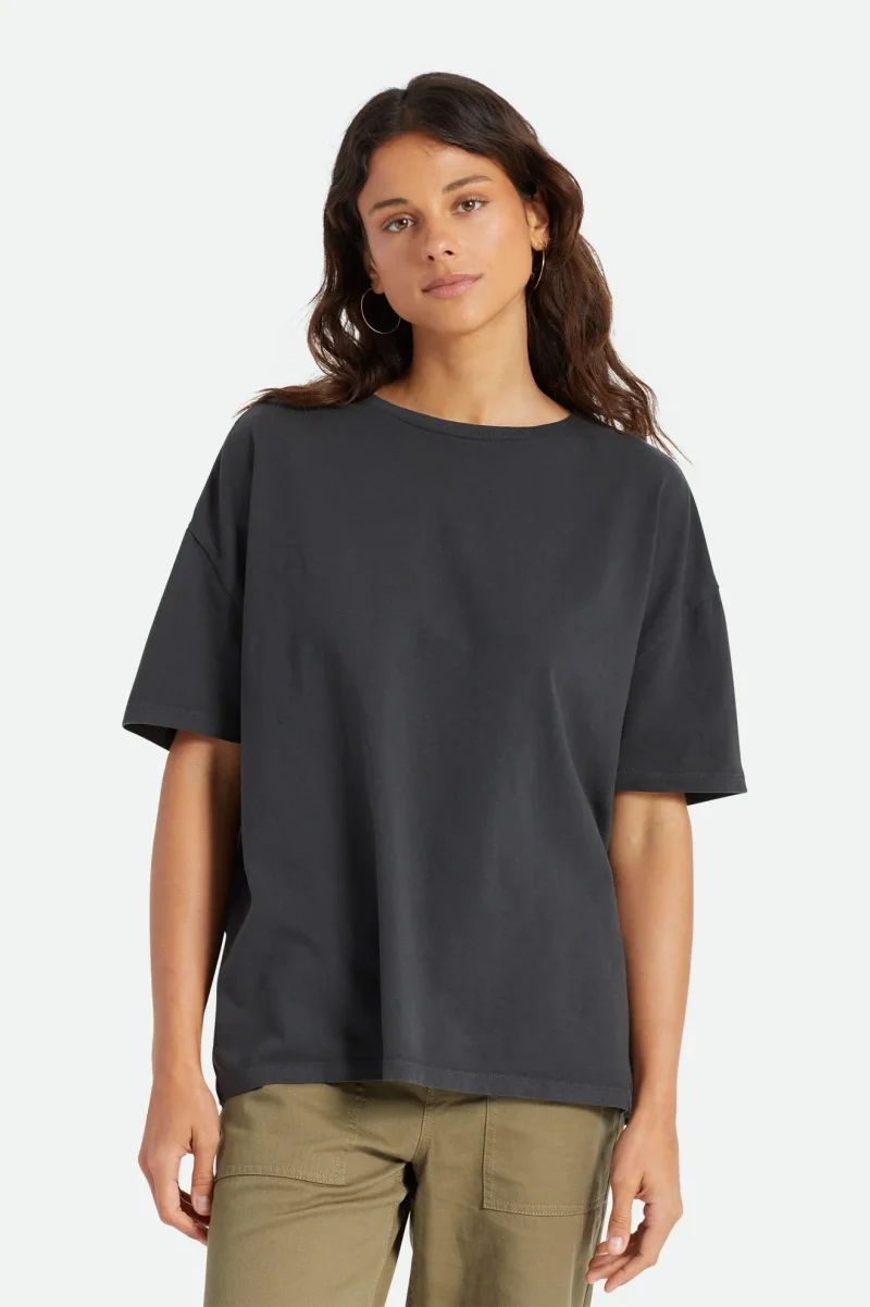 oversized washed black boyfriend tee