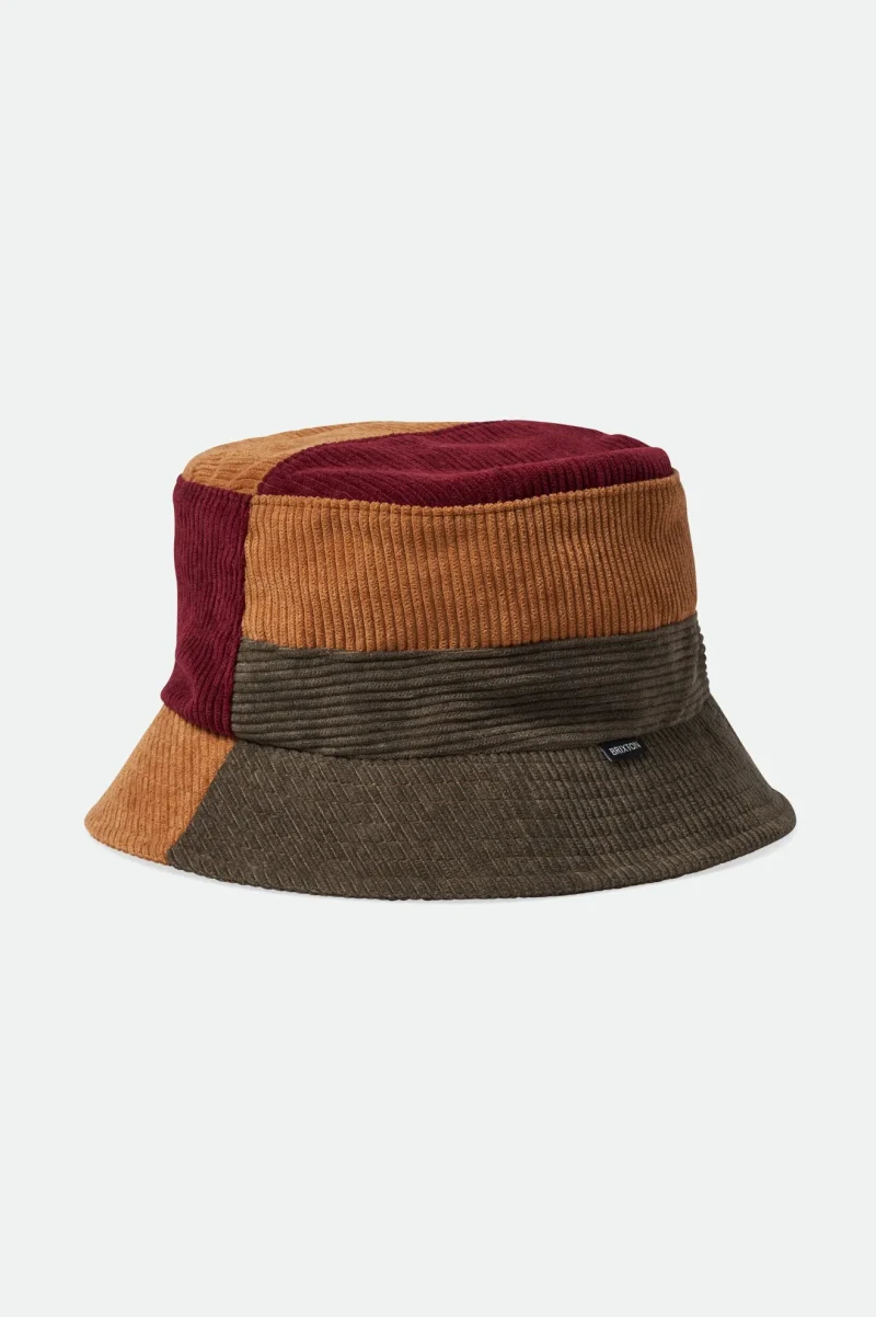 packable bucket hat dark brick deep brown bronze