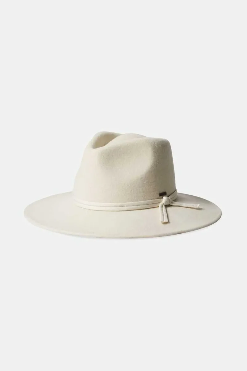 packable off white felt hat joanna