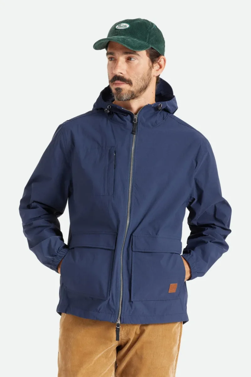 packable utility parka jacket navy