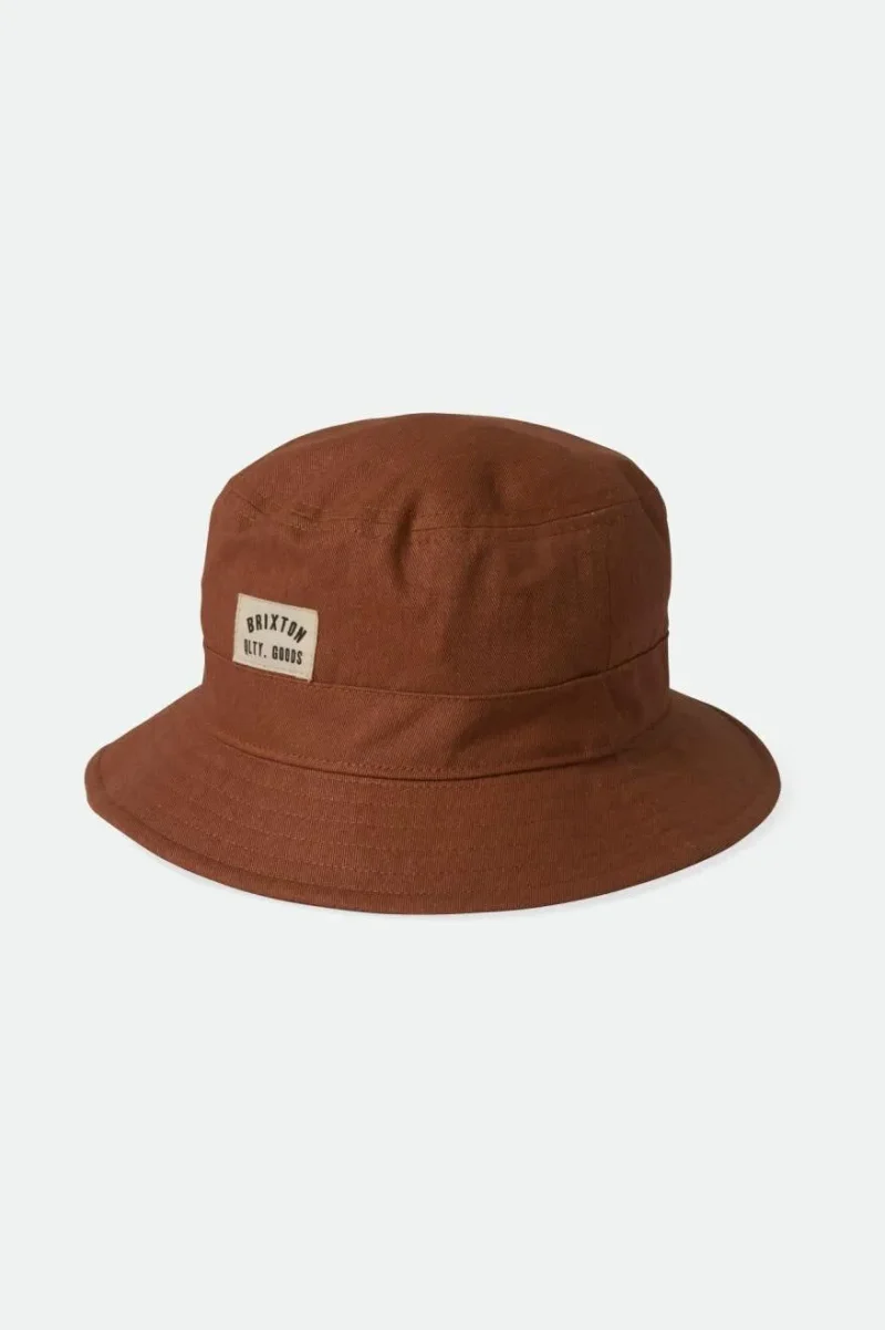 packable woodburn bucket hat terracotta sun wash