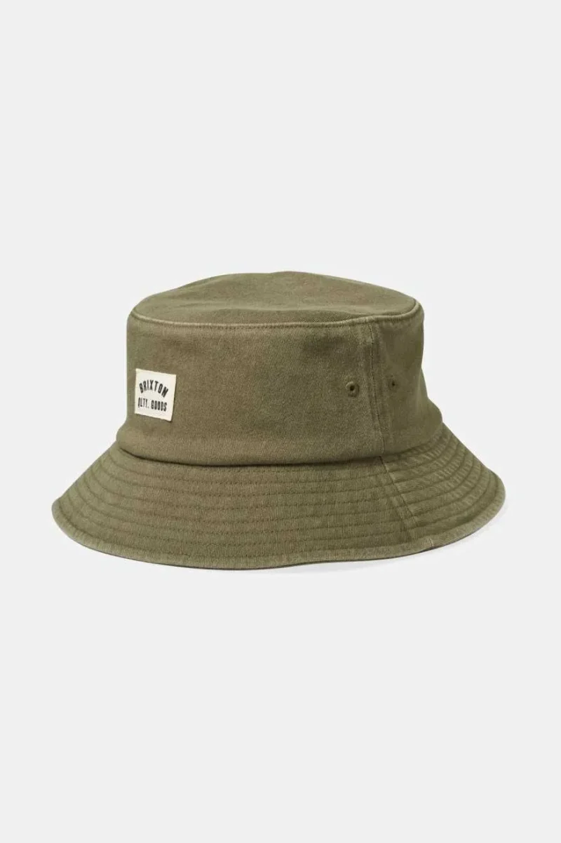 packable woodburn bucket hat vetiver sol wash