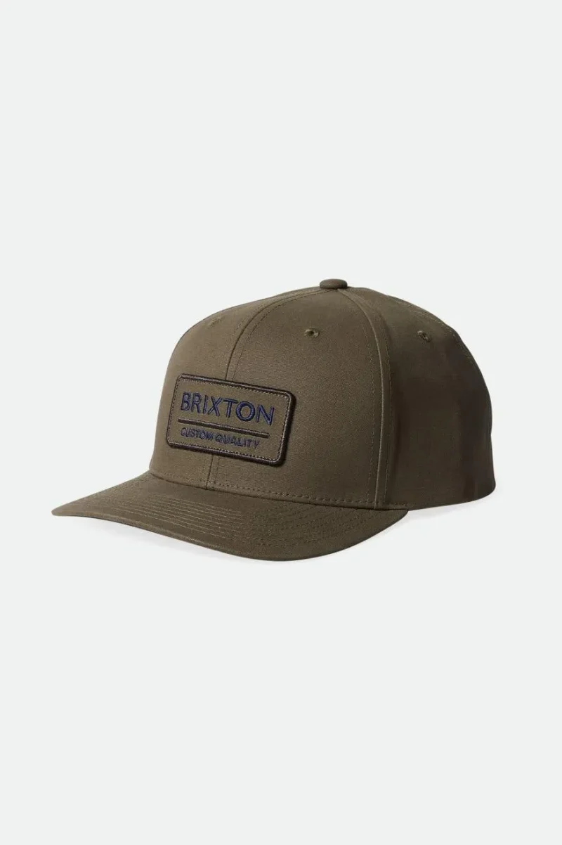 palmer proper mp olive snapback navy washed black