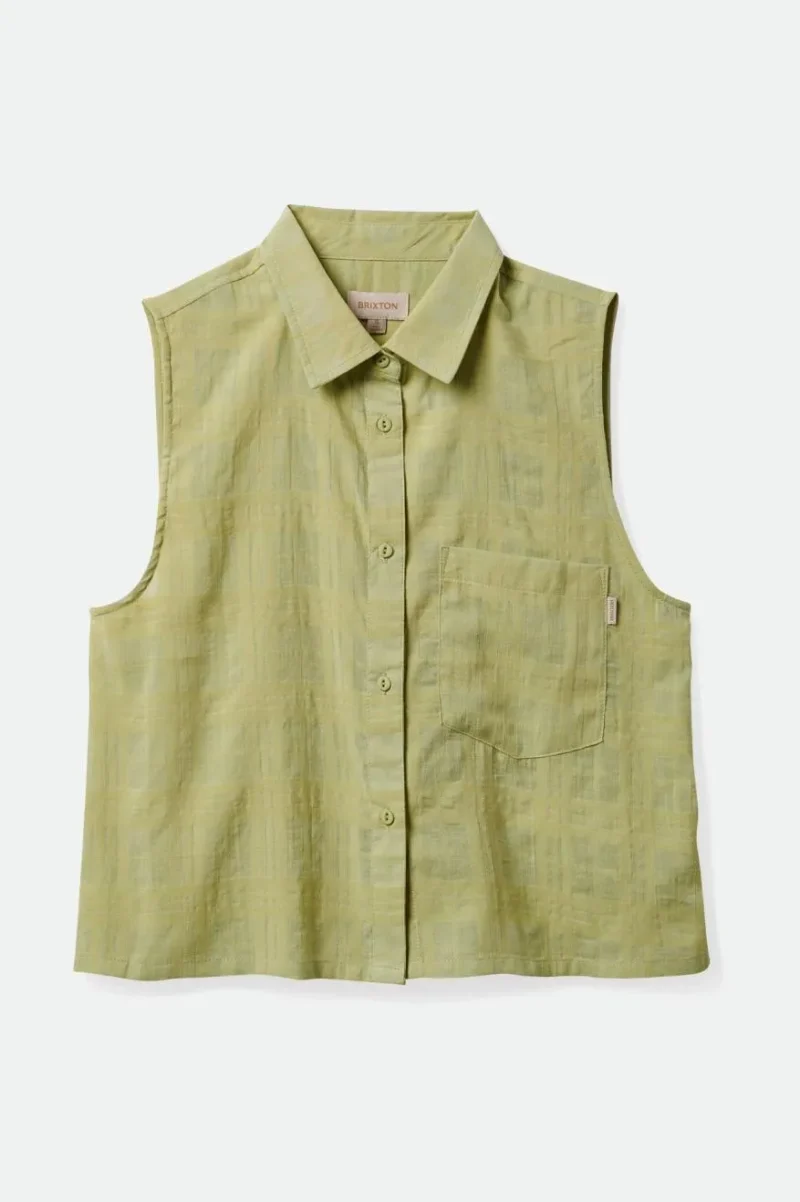 pear shaped leon boxy sleeveless shirt