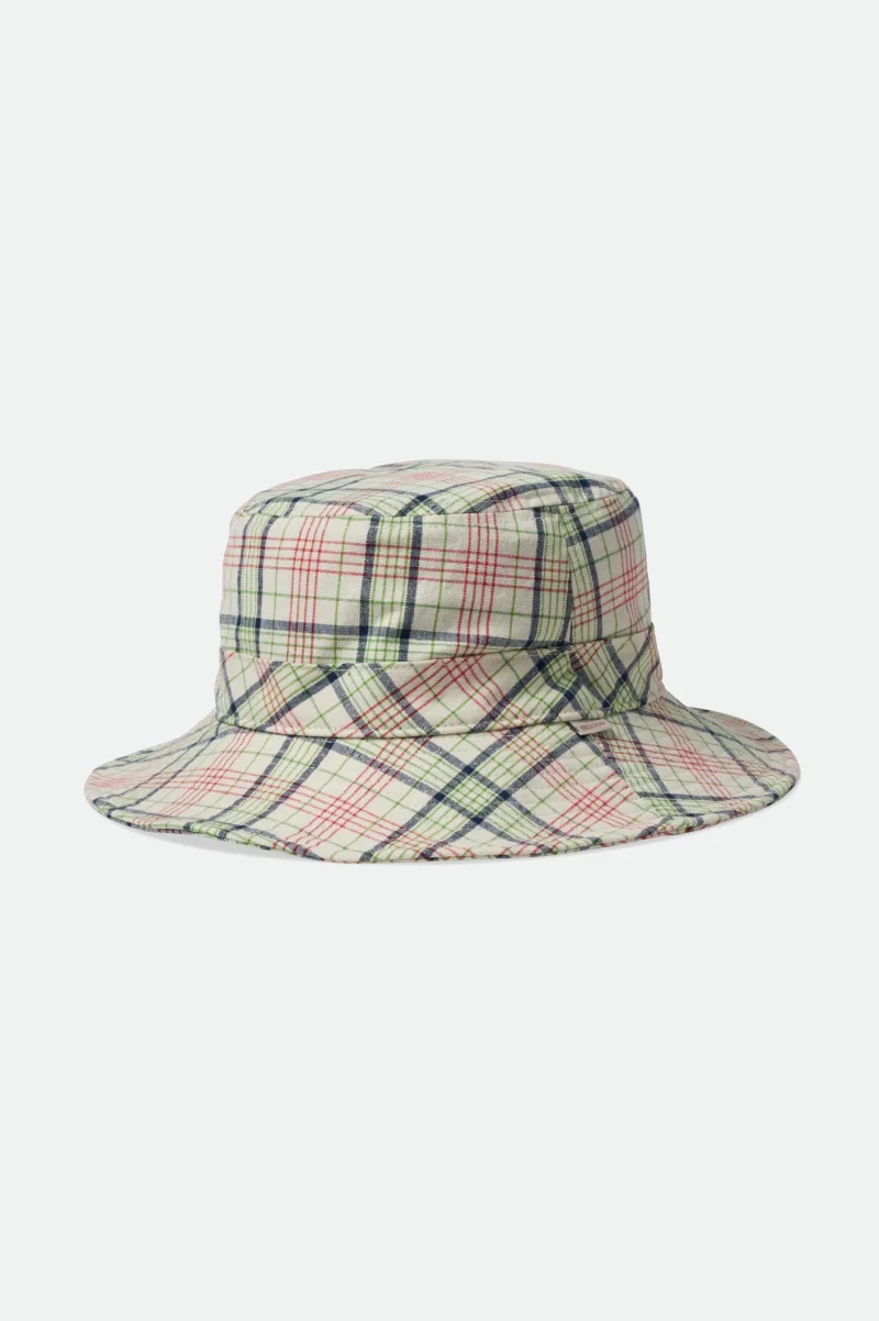 petra packable dove plaid bucket hat