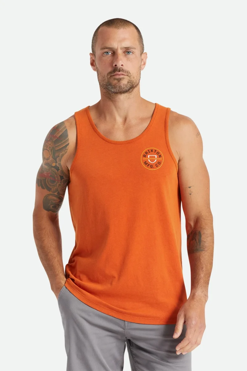 phoenix orange sun wash crest tank