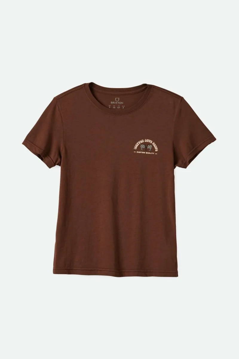 pinecone brown worn wash auto crew t shirt