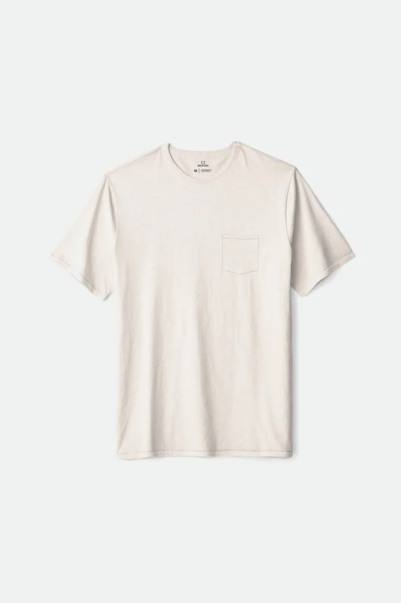 premium white cotton pocket tee summer