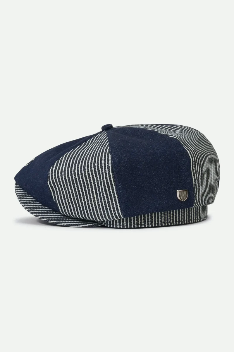 railroad stripe denim brood baggy snap cap