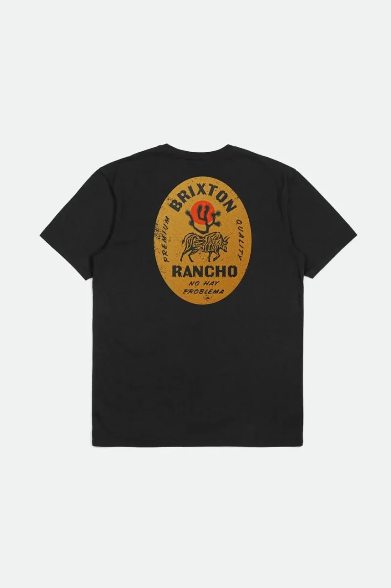 rancho black s s tailored tee