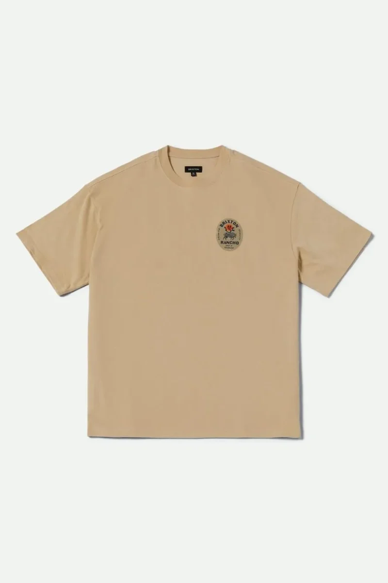 rancho heavyweight cream tee classic relaxed fit