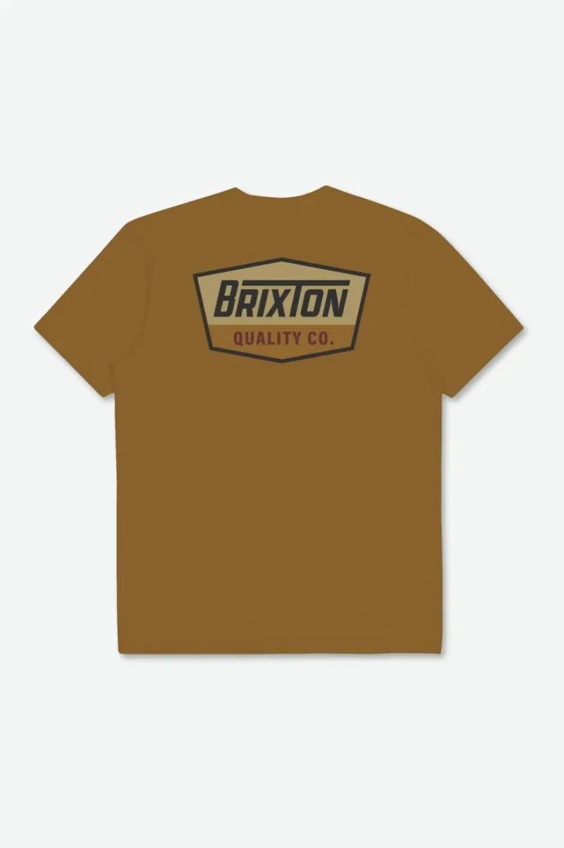 regal short sleeve standard tee golden brown washed black